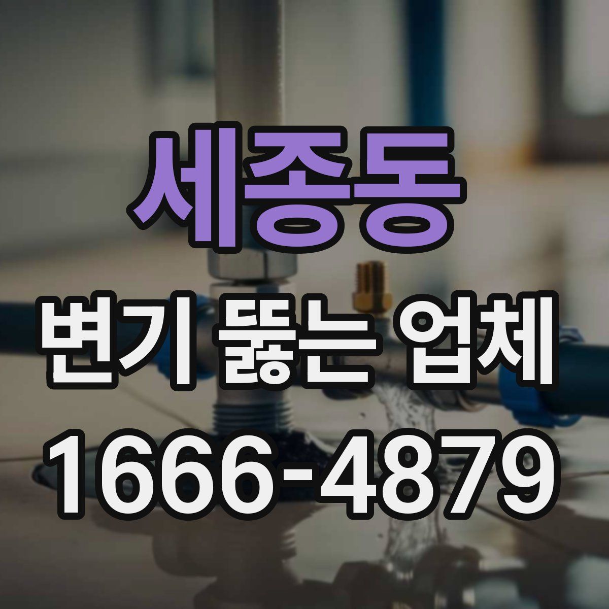 세종동 변기 뚫는 업체