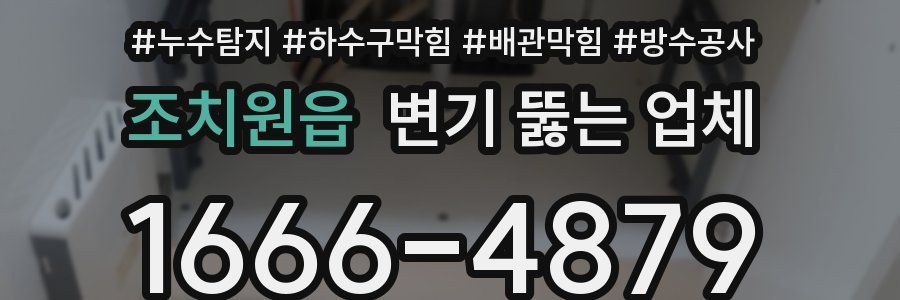 조치원읍 변기 뚫는 업체