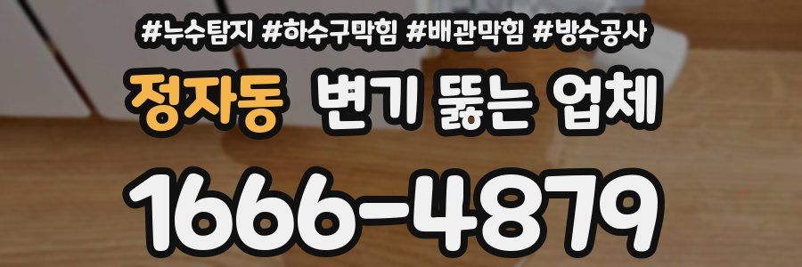 정자동 변기 뚫는 업체