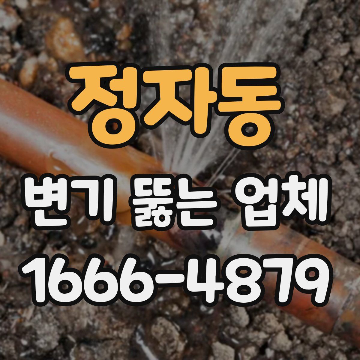 정자동 변기 뚫는 업체