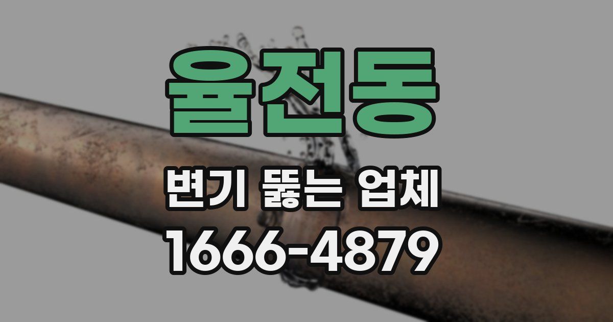 율전동 변기 뚫는 업체