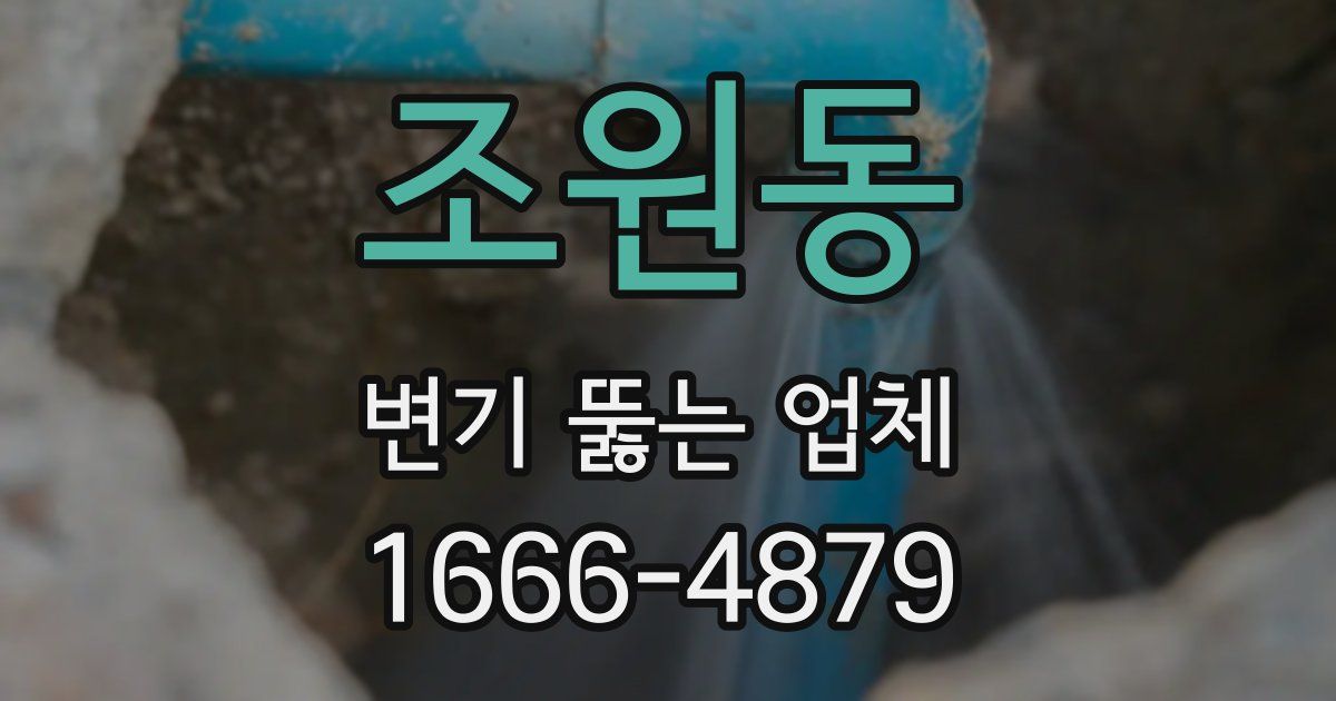 조원동 변기 뚫는 업체