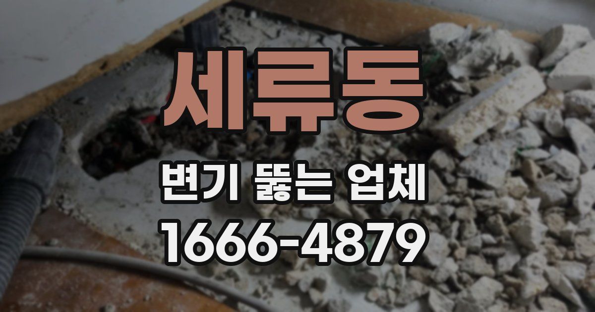 세류동 변기 뚫는 업체