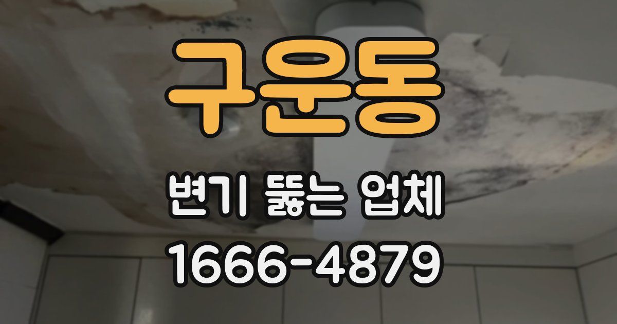 구운동 변기 뚫는 업체