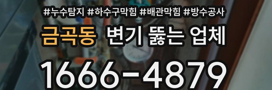 금곡동 변기 뚫는 업체