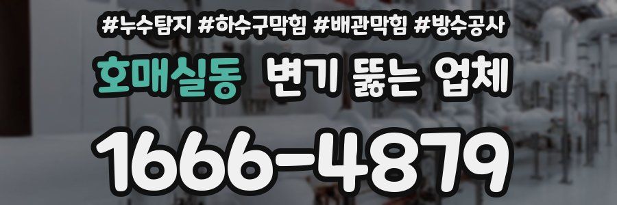 호매실동 변기 뚫는 업체