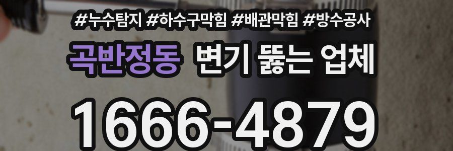 곡반정동 변기 뚫는 업체