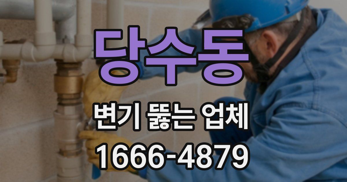 당수동 변기 뚫는 업체