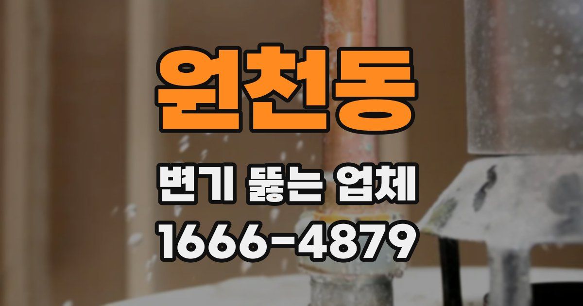 원천동 변기 뚫는 업체