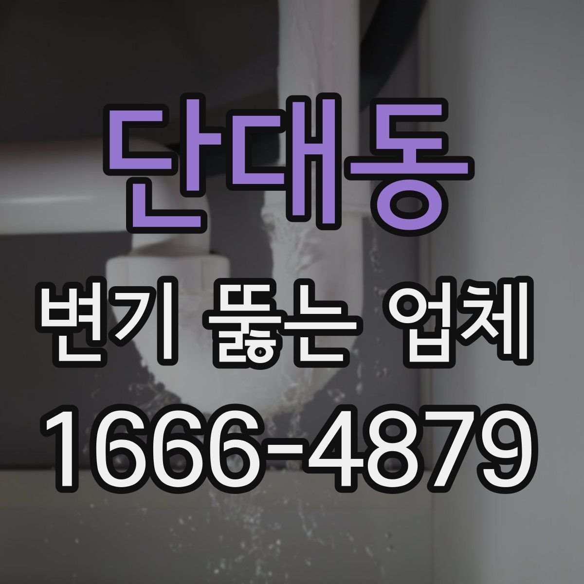 단대동 변기 뚫는 업체