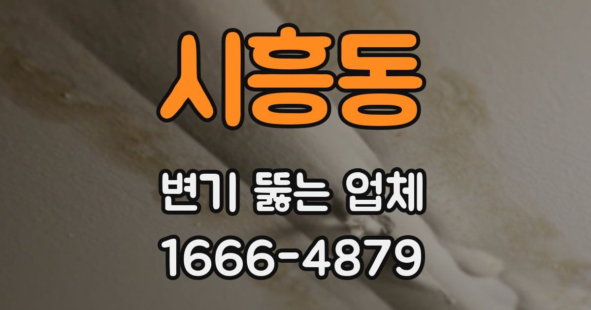 시흥동 변기 뚫는 업체
