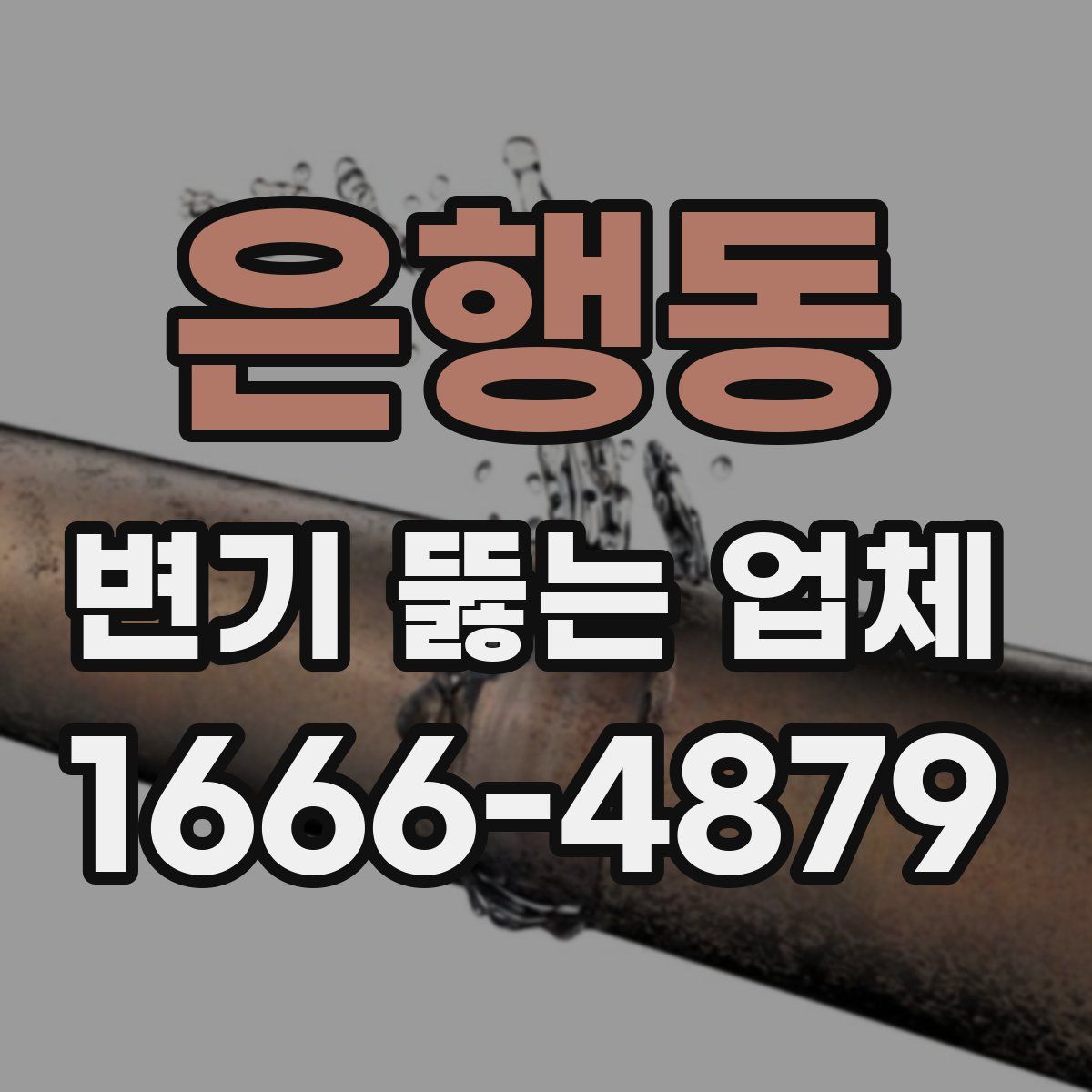 은행동 변기 뚫는 업체