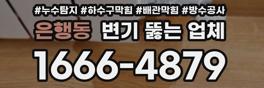 은행동 변기 뚫는 업체