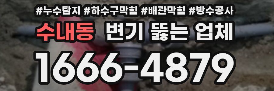 수내동 변기 뚫는 업체