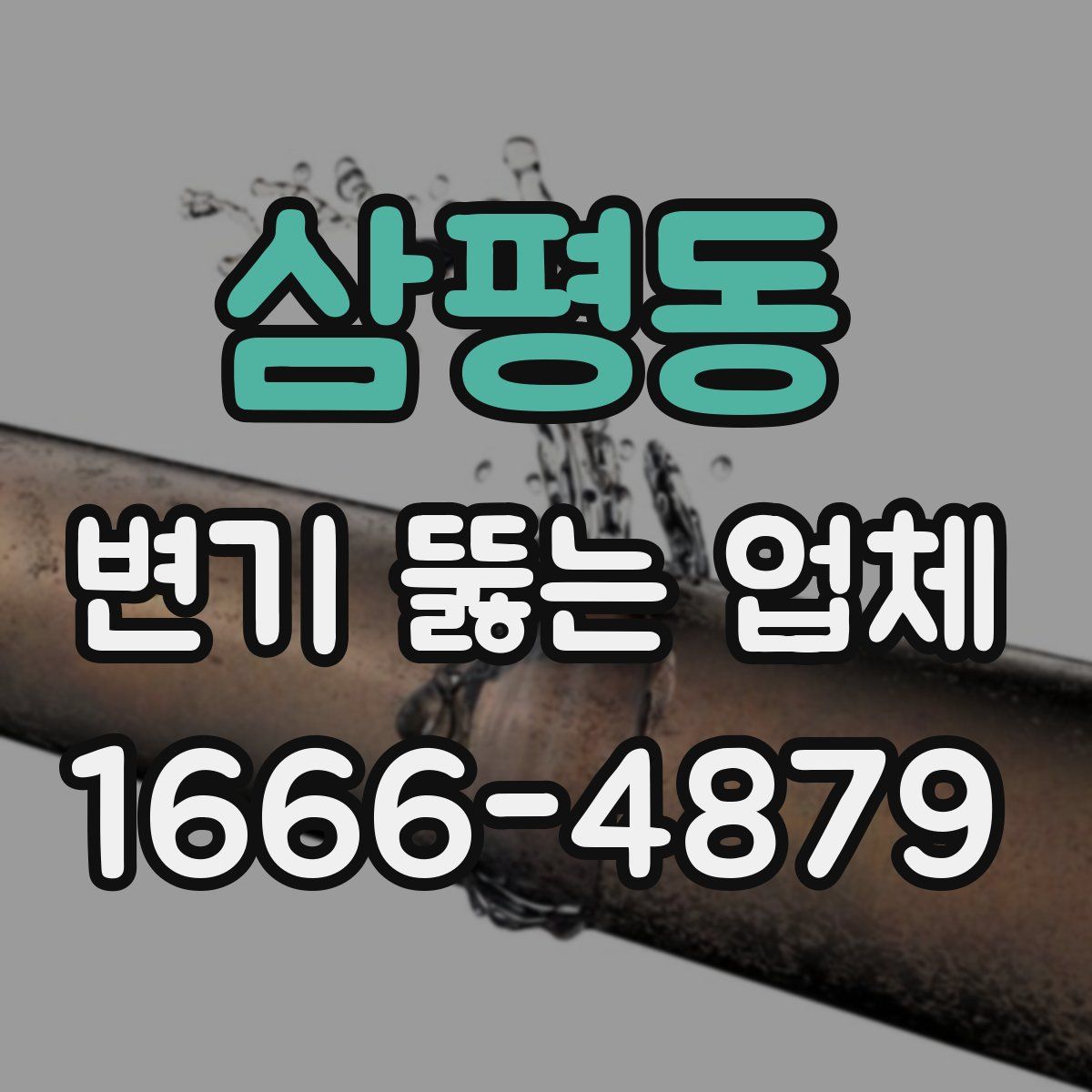 삼평동 변기 뚫는 업체