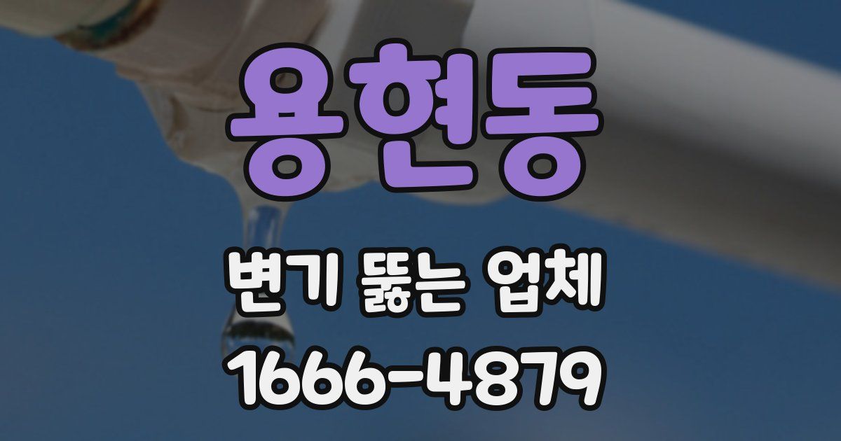 용현동 변기 뚫는 업체