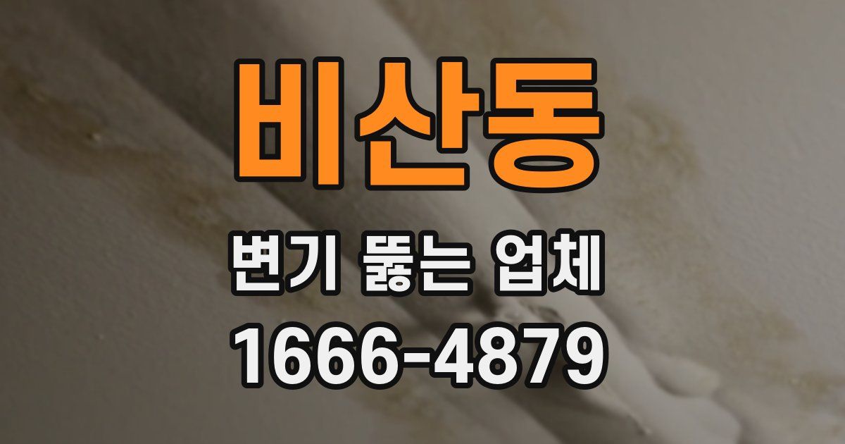 비산동 변기 뚫는 업체