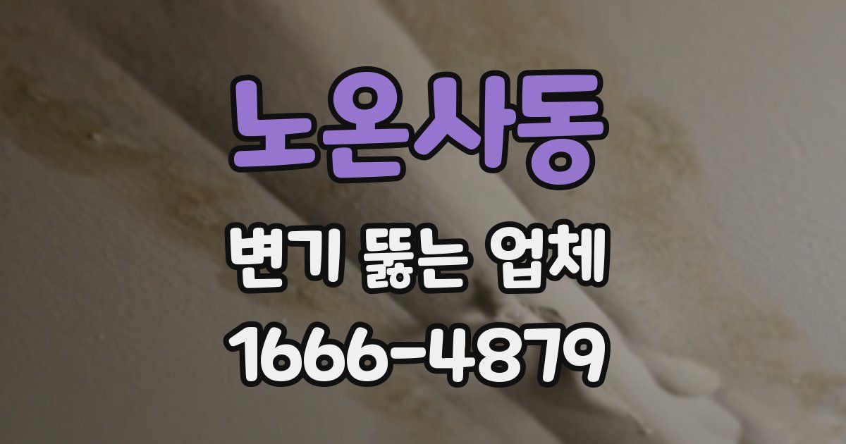 노온사동 변기 뚫는 업체