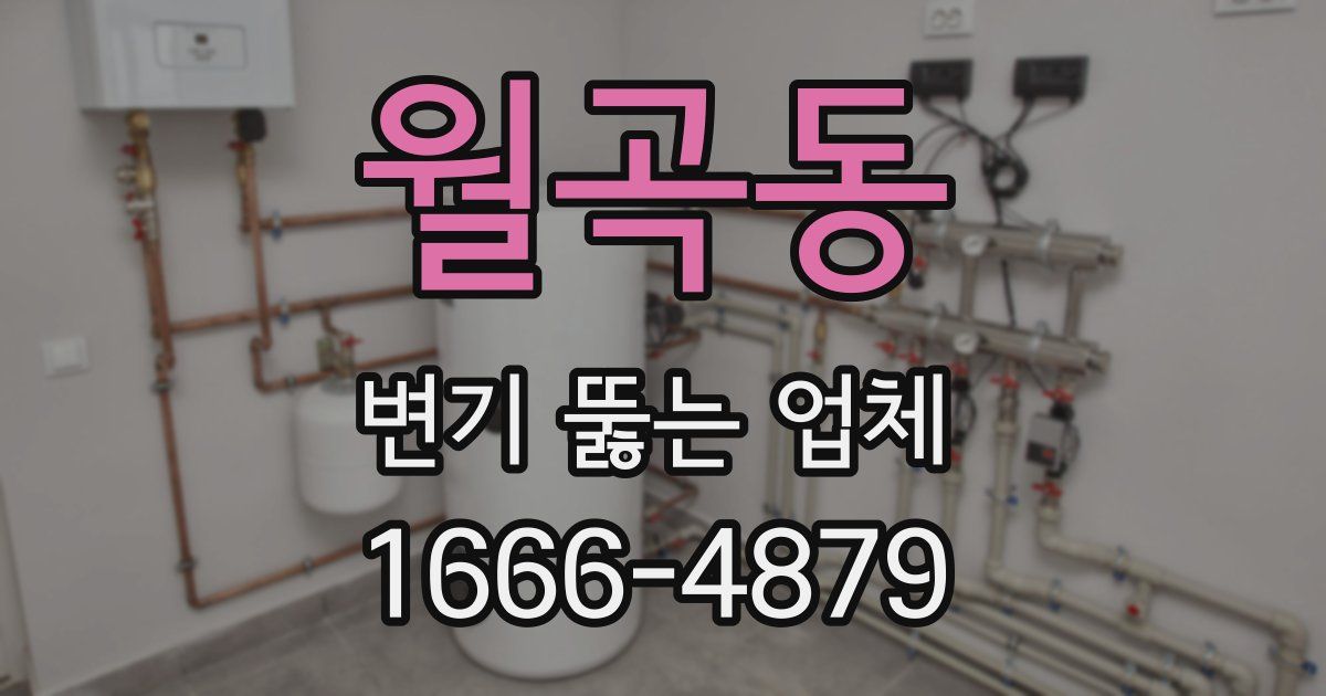 월곡동 변기 뚫는 업체
