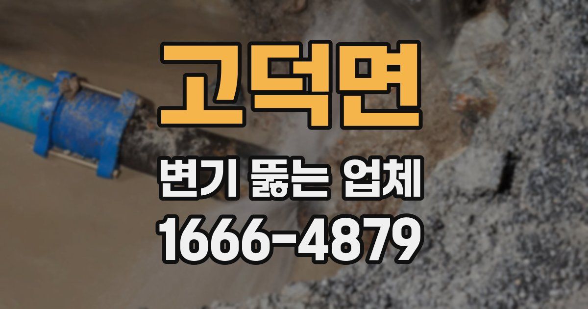 고덕면 변기 뚫는 업체