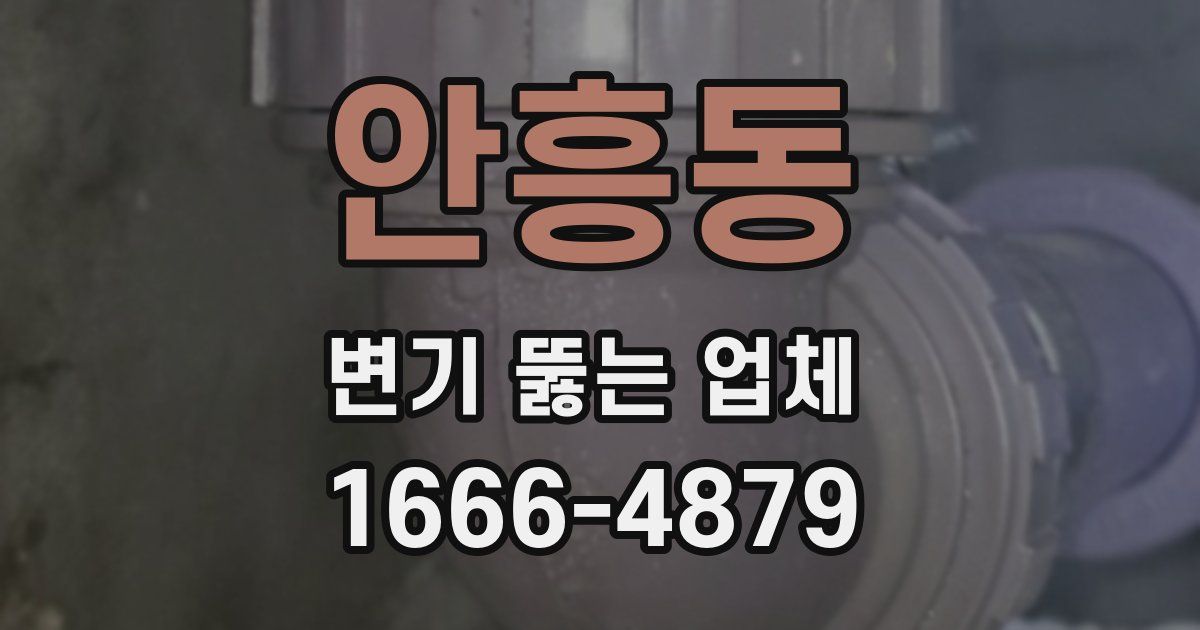 안흥동 변기 뚫는 업체