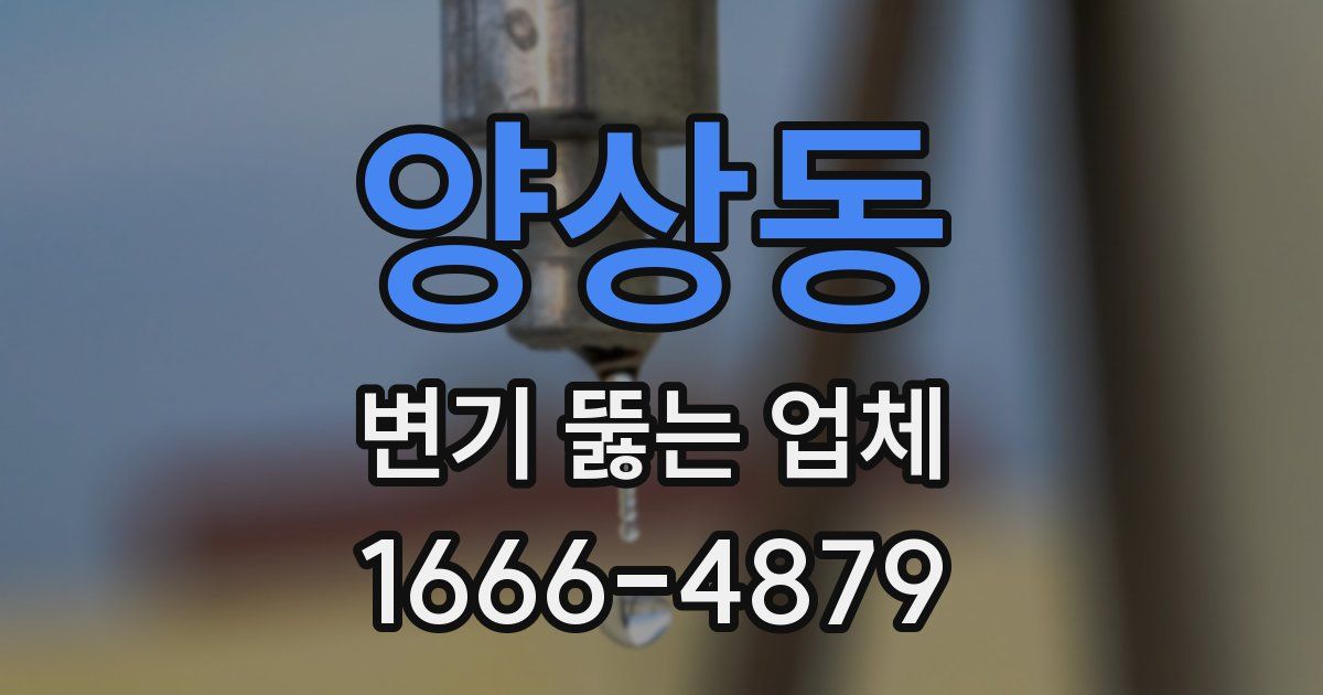양상동 변기 뚫는 업체