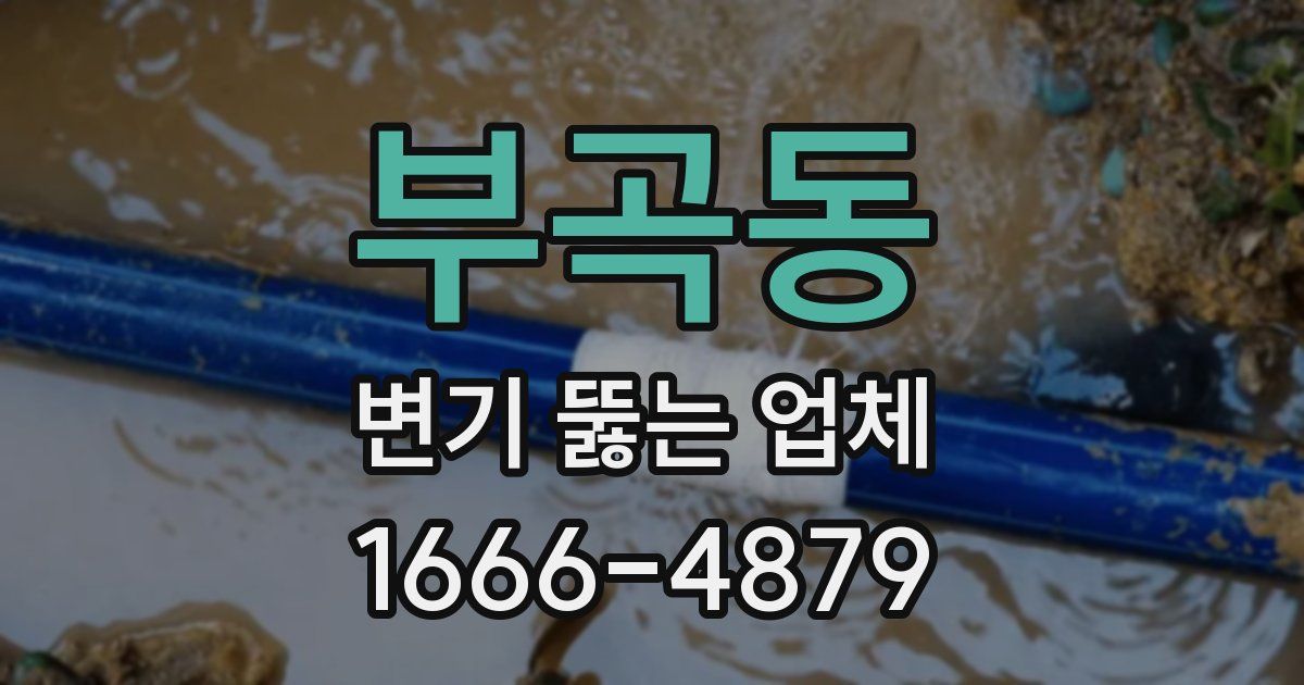 부곡동 변기 뚫는 업체