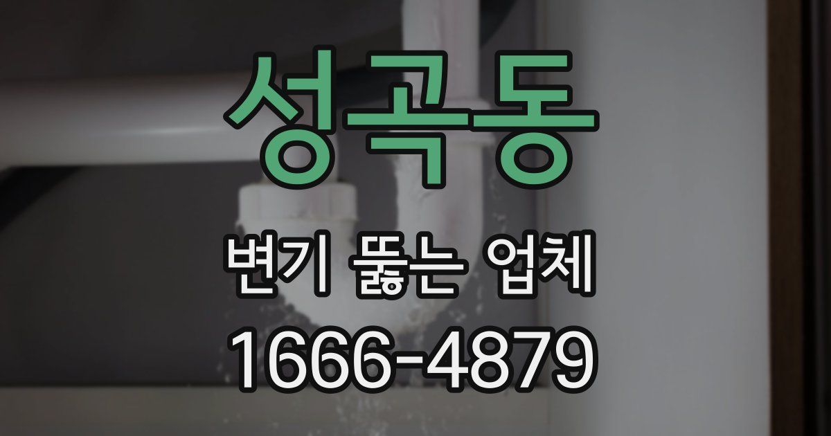 성곡동 변기 뚫는 업체