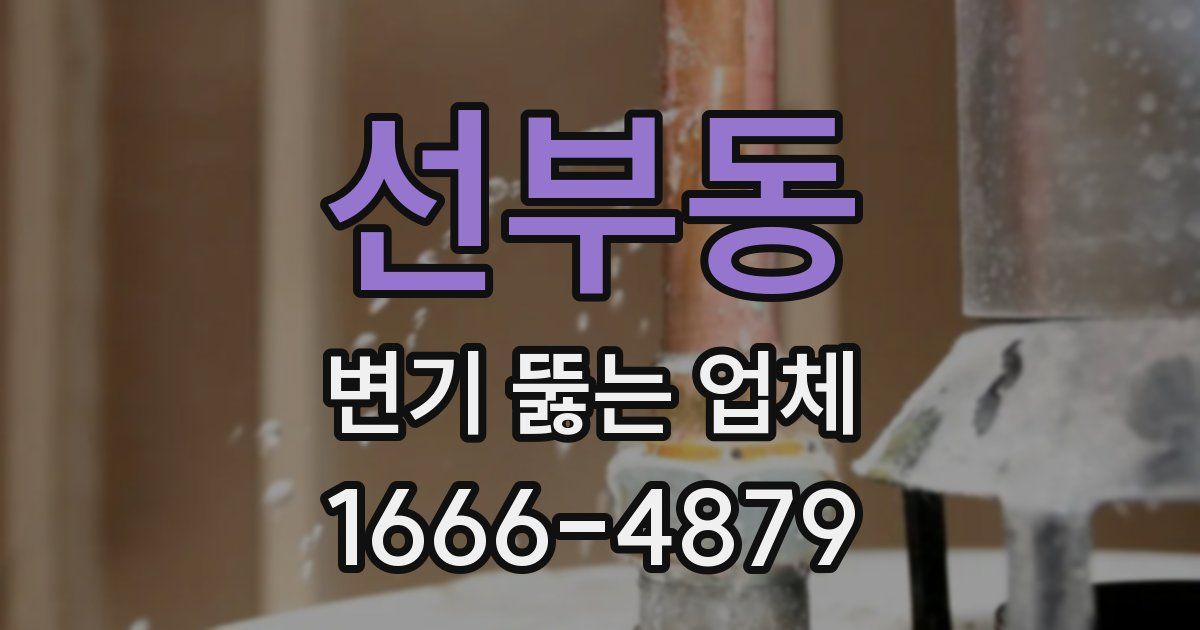 선부동 변기 뚫는 업체