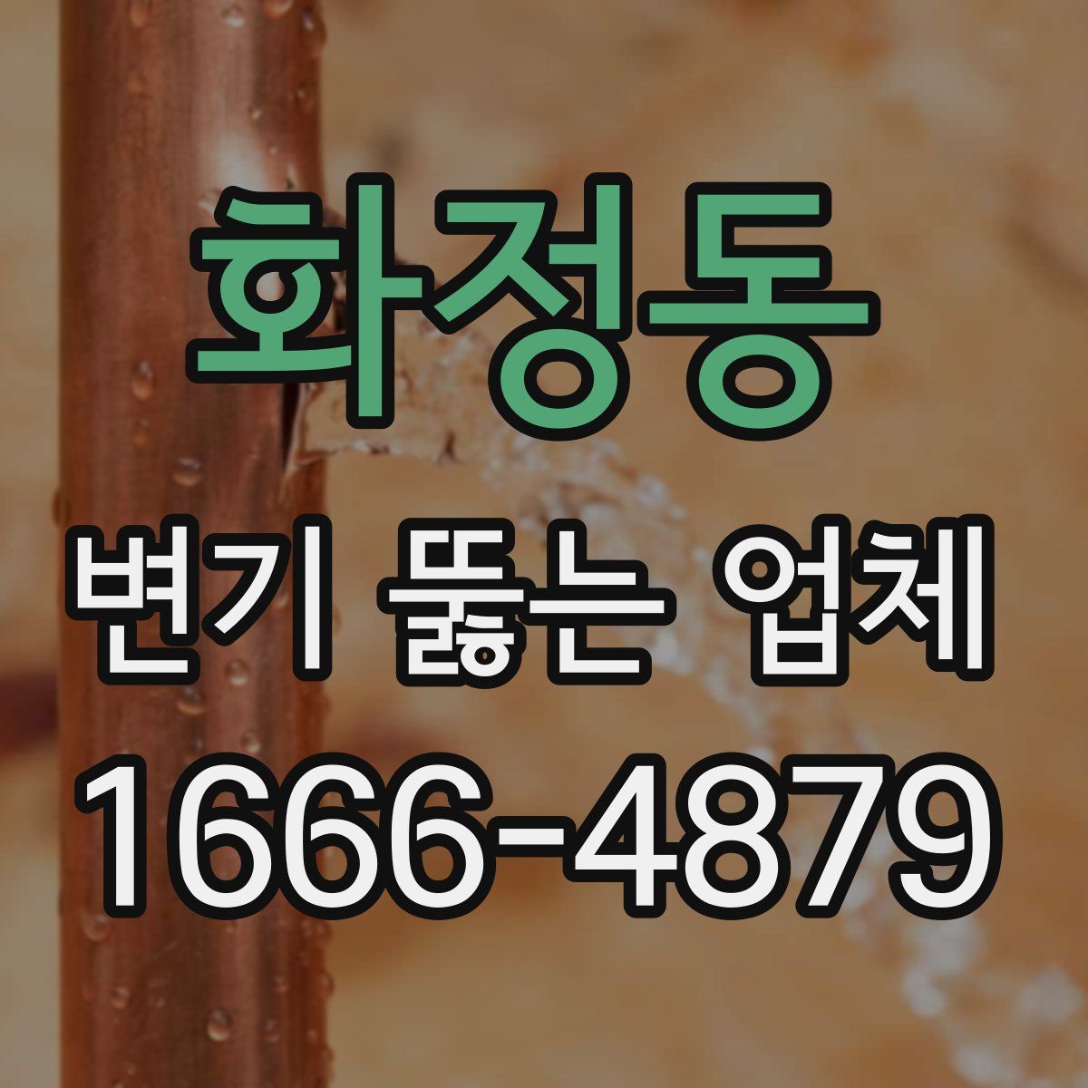 화정동 변기 뚫는 업체