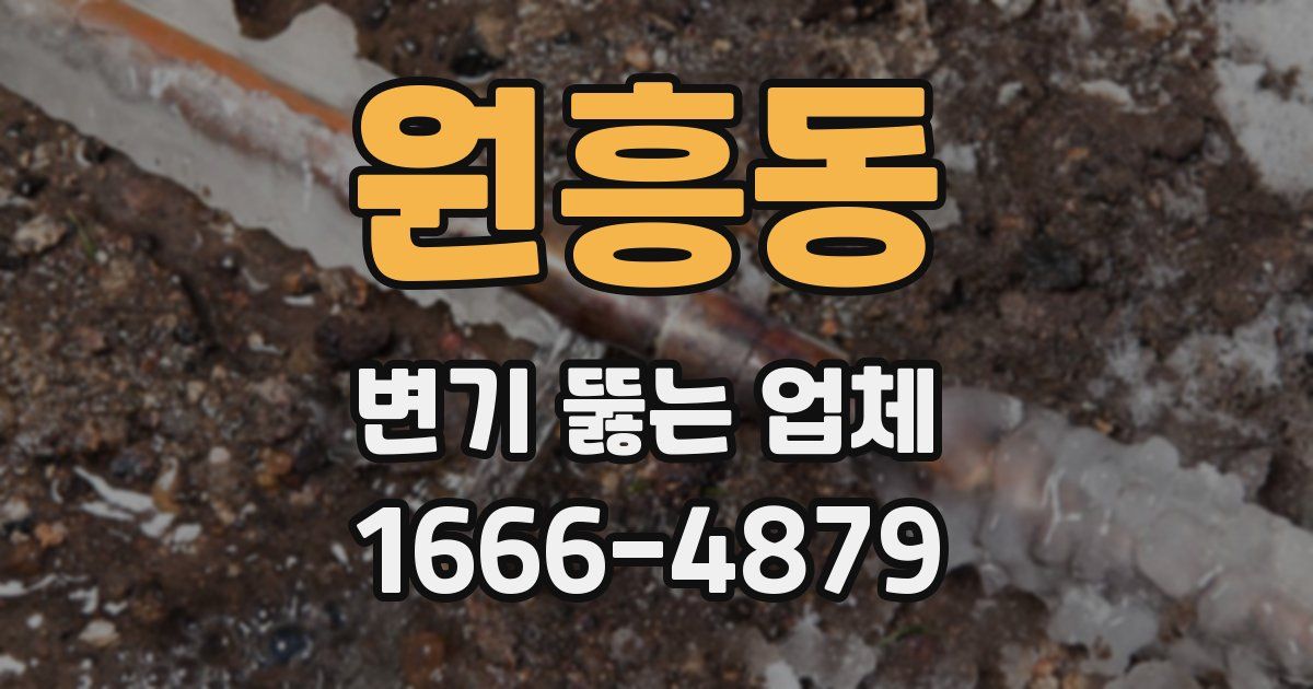 원흥동 변기 뚫는 업체