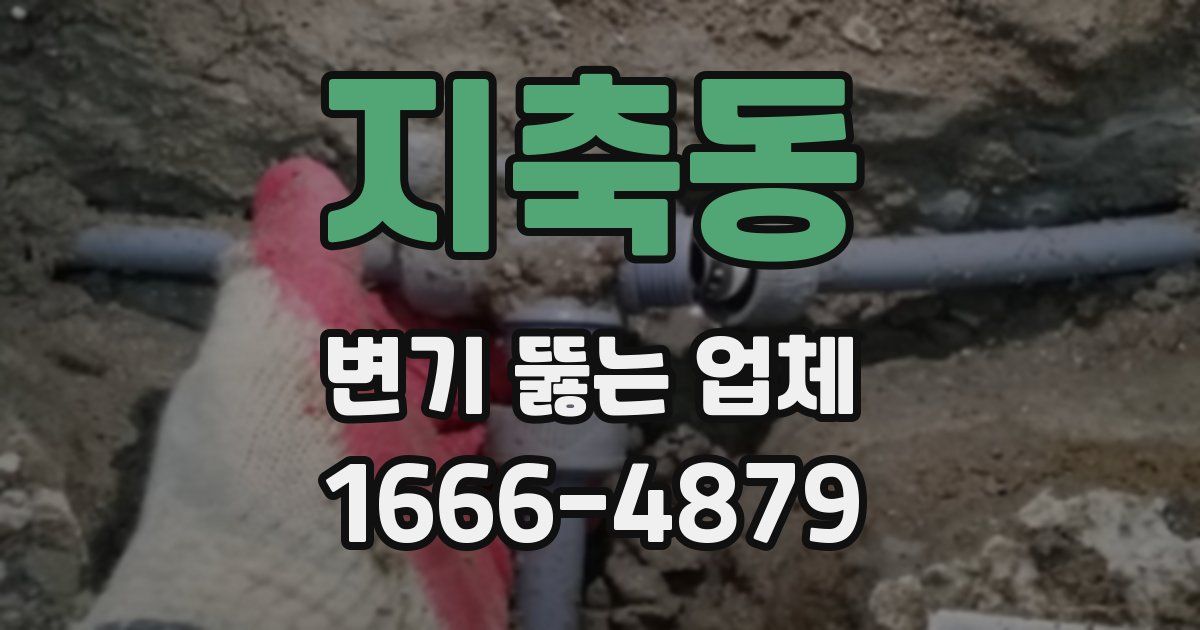 지축동 변기 뚫는 업체