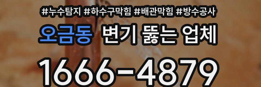오금동 변기 뚫는 업체