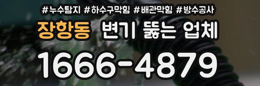 장항동 변기 뚫는 업체