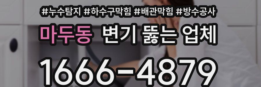 마두동 변기 뚫는 업체