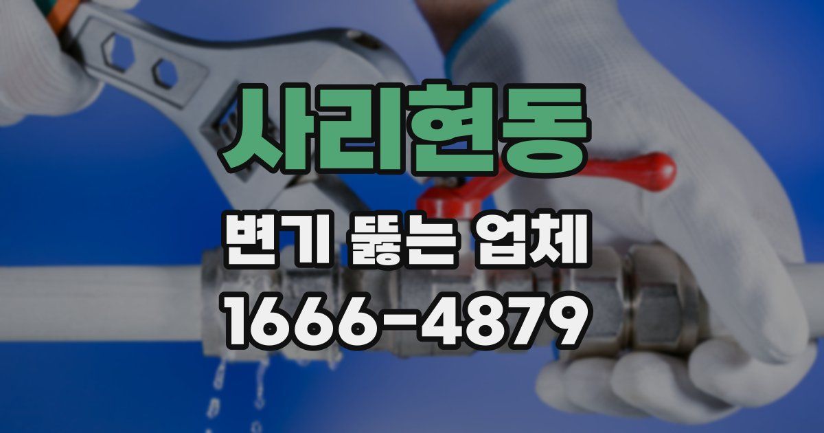 사리현동 변기 뚫는 업체