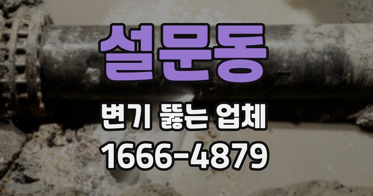 설문동 변기 뚫는 업체