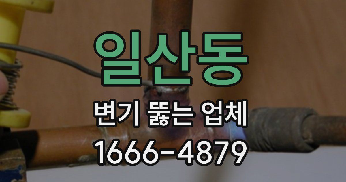 일산동 변기 뚫는 업체
