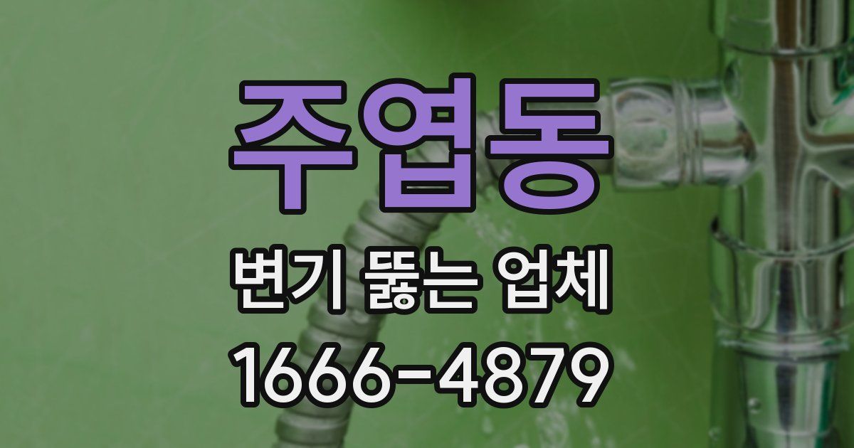 주엽동 변기 뚫는 업체
