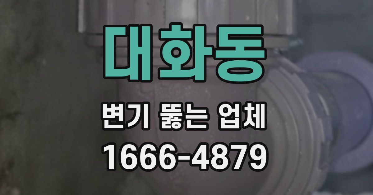 대화동 변기 뚫는 업체