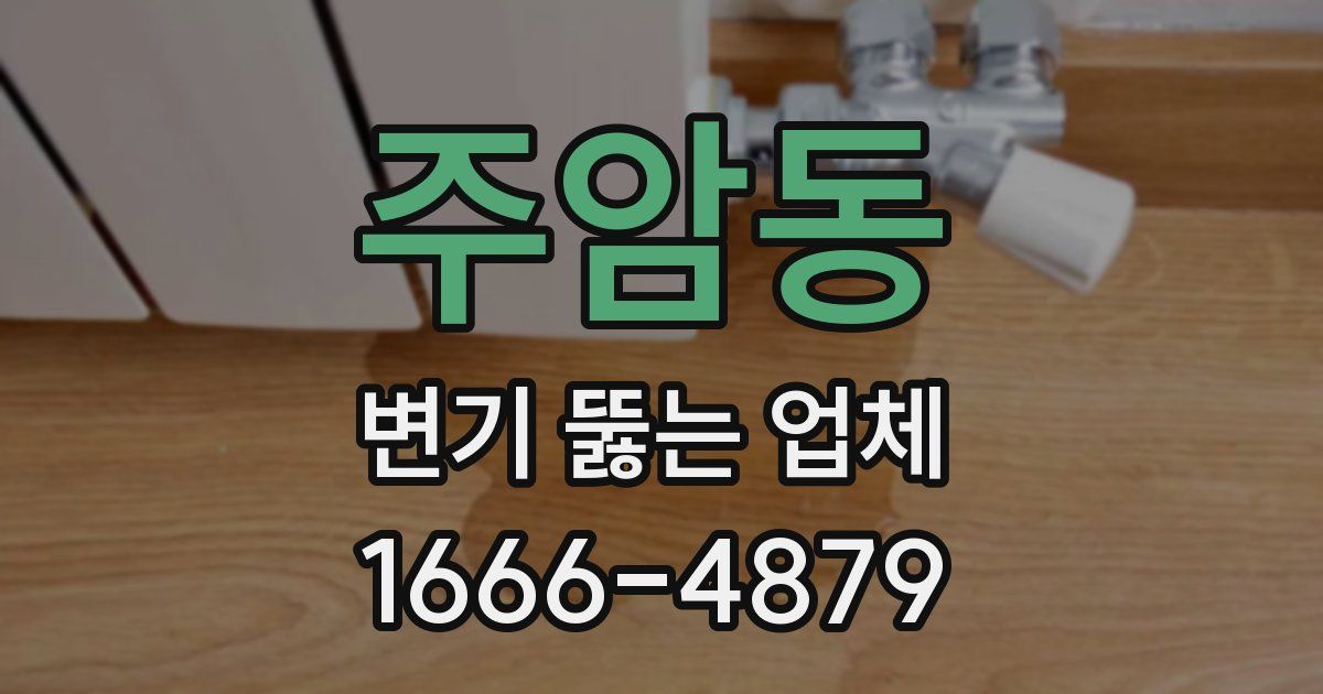 주암동 변기 뚫는 업체