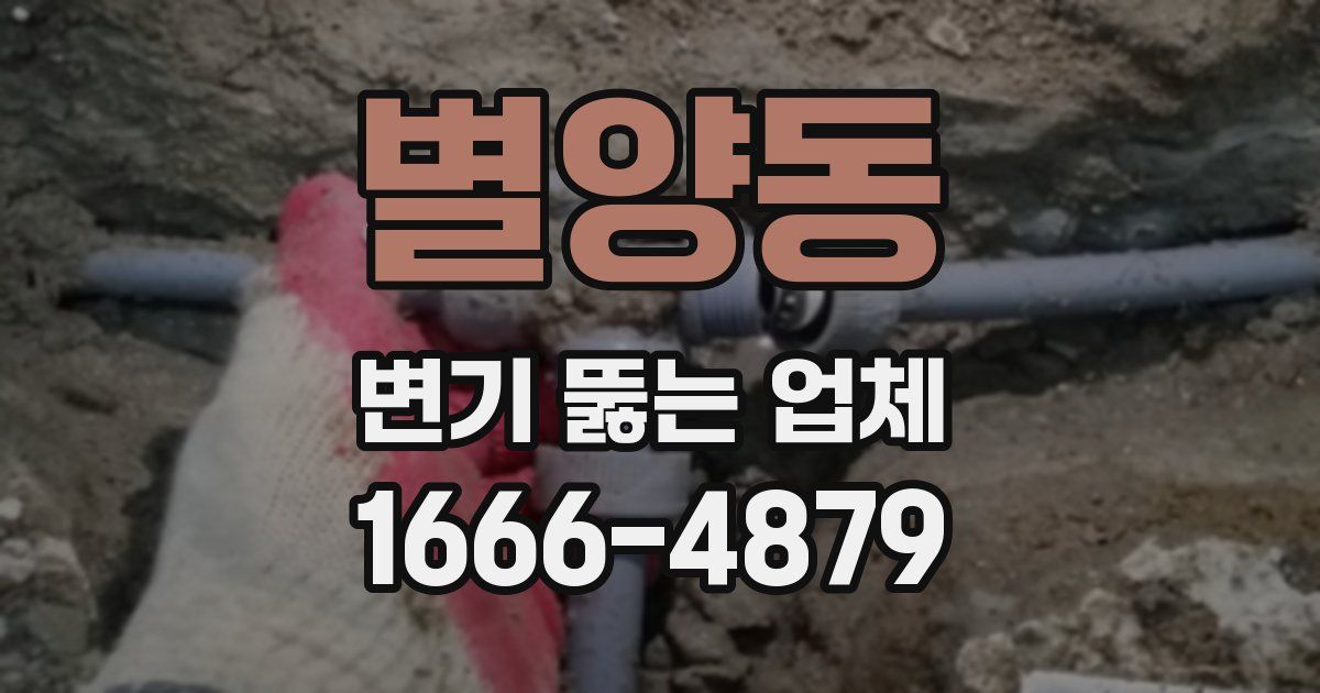 별양동 변기 뚫는 업체