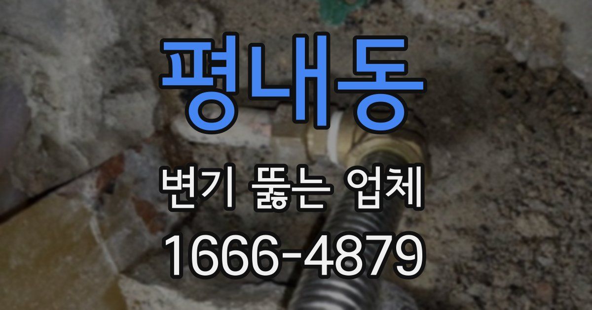 평내동 변기 뚫는 업체