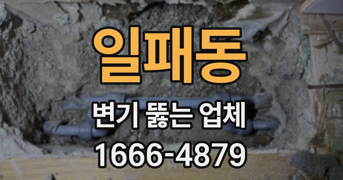 일패동 변기 뚫는 업체