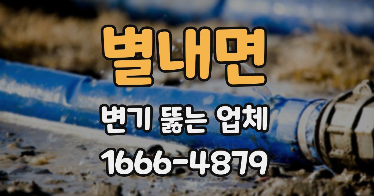 별내면 변기 뚫는 업체