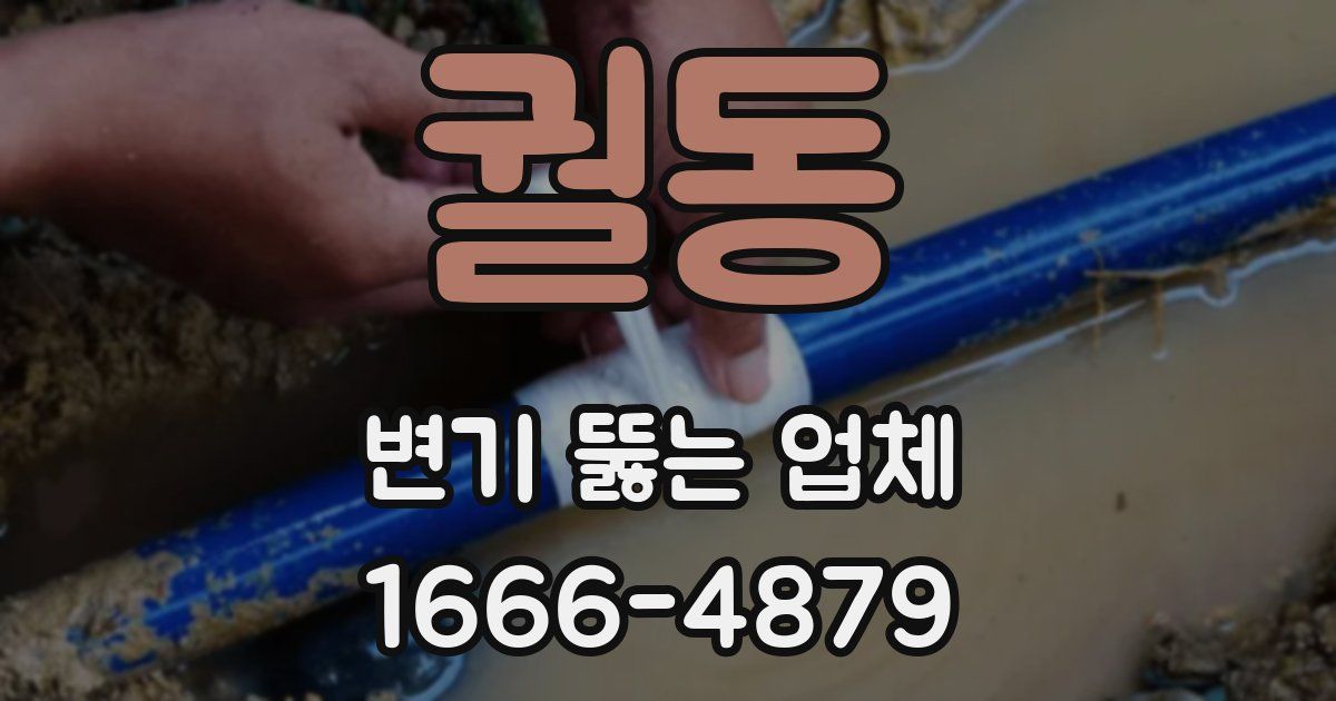궐동 변기 뚫는 업체