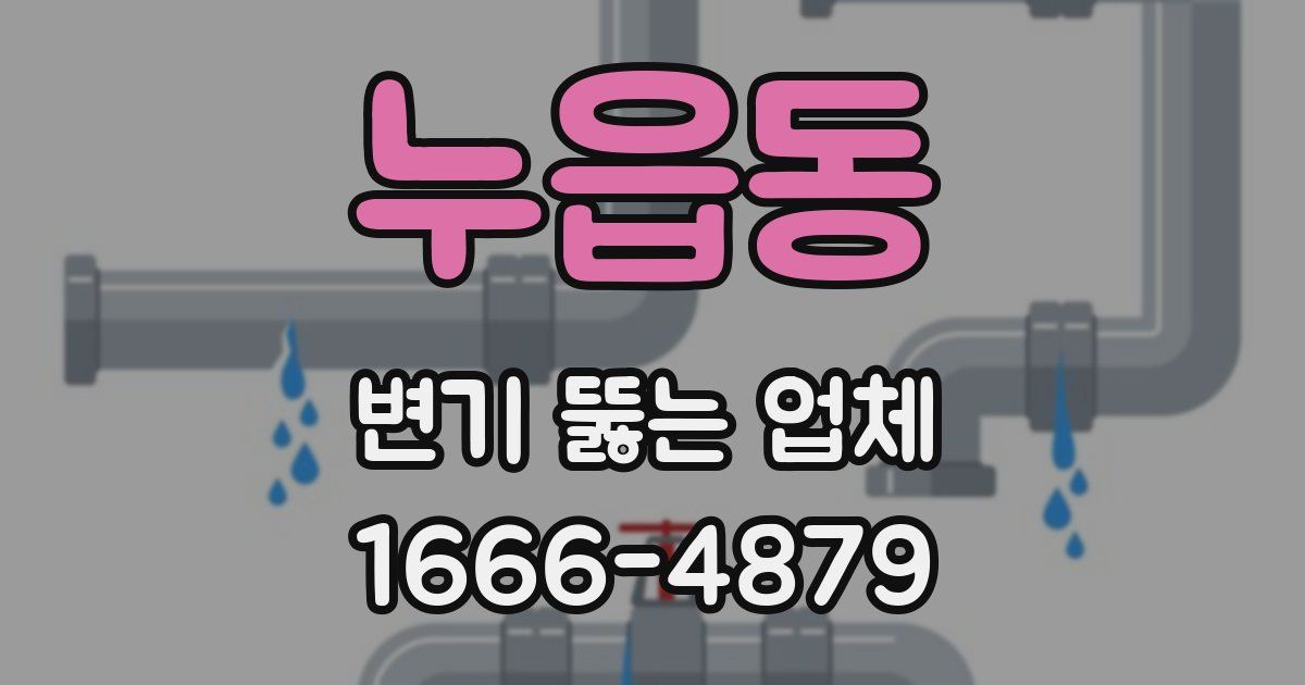 누읍동 변기 뚫는 업체