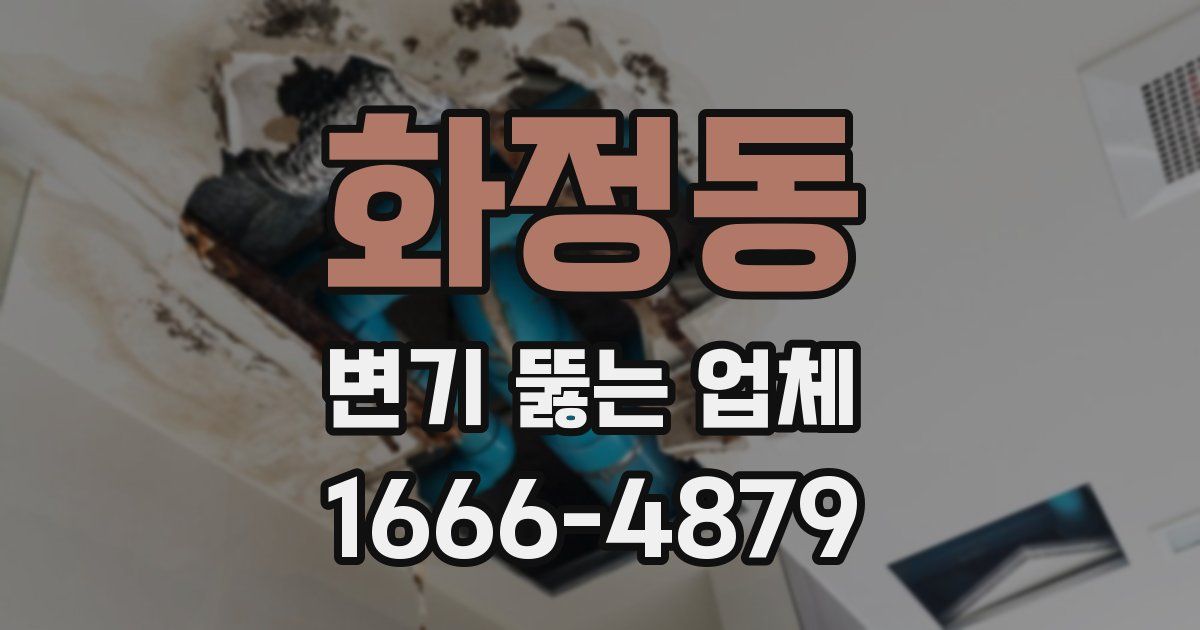 화정동 변기 뚫는 업체