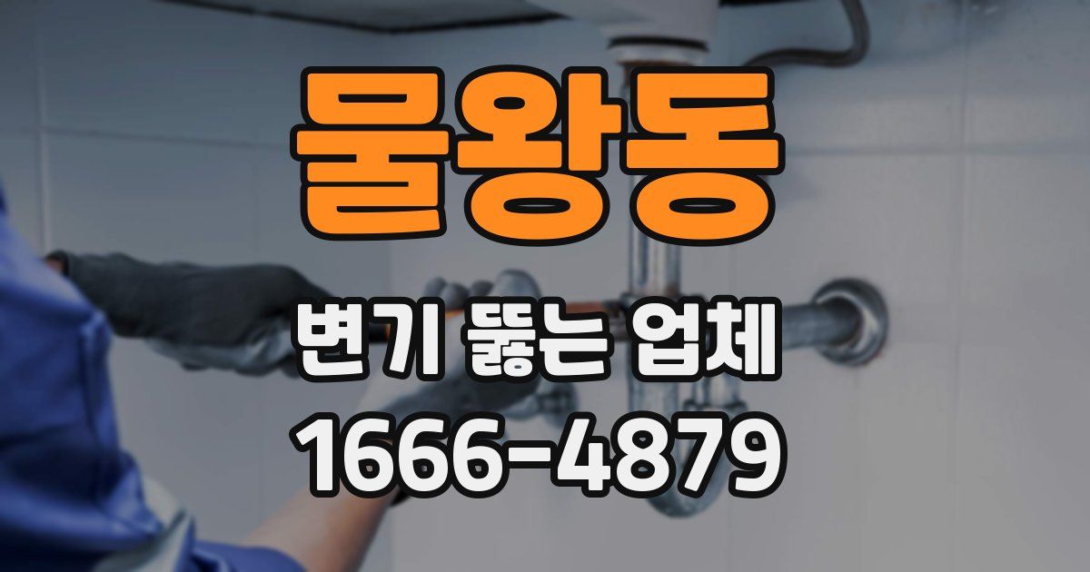 물왕동 변기 뚫는 업체