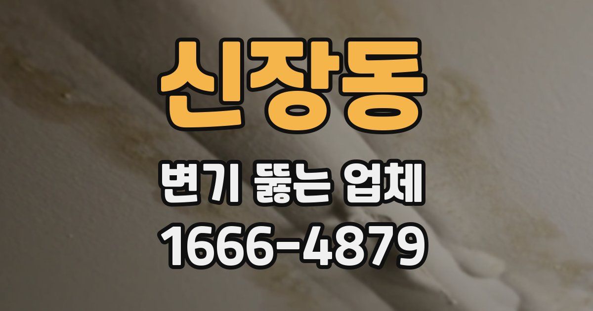 신장동 변기 뚫는 업체